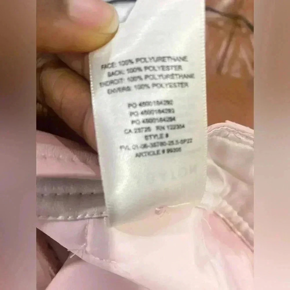 Aritzia Babaton Vegan leather Command Pants in Poetic pink Size 8 NWOT - Picture 6 of 10